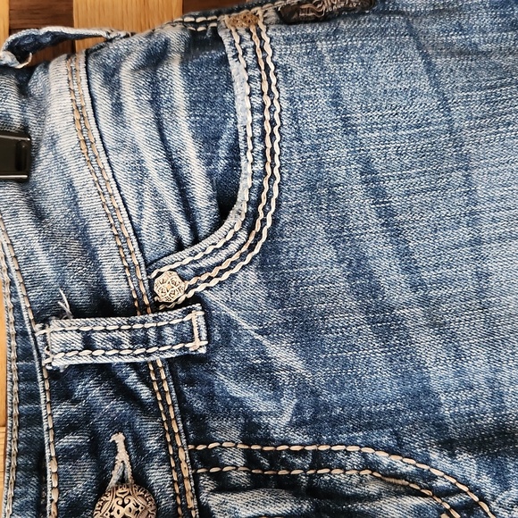 Silver Suki Surplus Jean Shorts - Picture 4 of 7